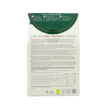 Esparguete Konjac orgânico Slendier 250 g