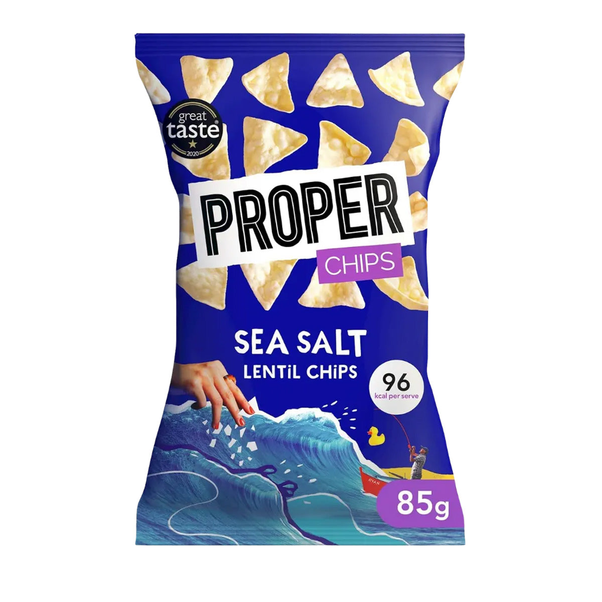 Nachos de lentejas sal marina Proper 20g