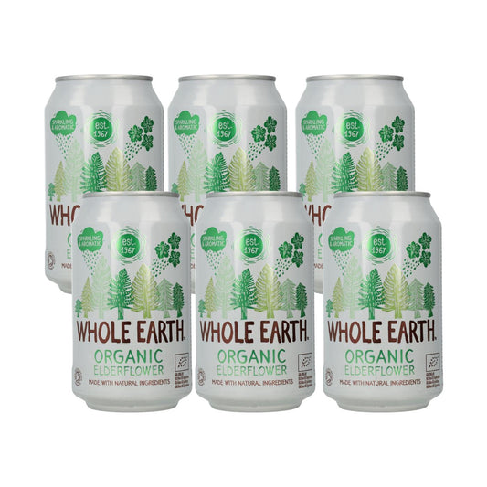 Embalagem de 6 refrigerantes Bio Sauco, 330 ml. Whole Earth