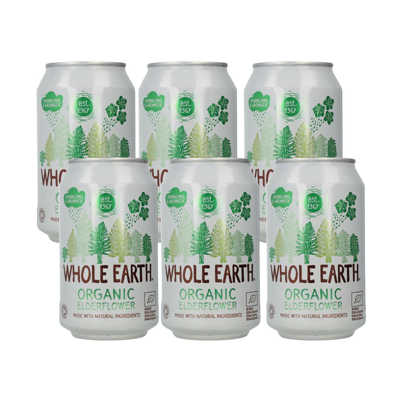 Embalagem de 6 refrigerantes Bio Sauco, 330 ml. Whole Earth