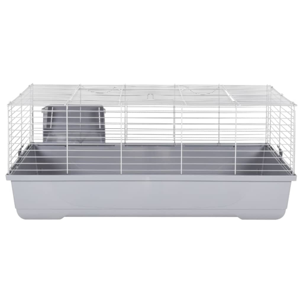 Vidaxl Jaula De Animales Pequeños Polipropileno Metal Gris 100x53x46cm_4