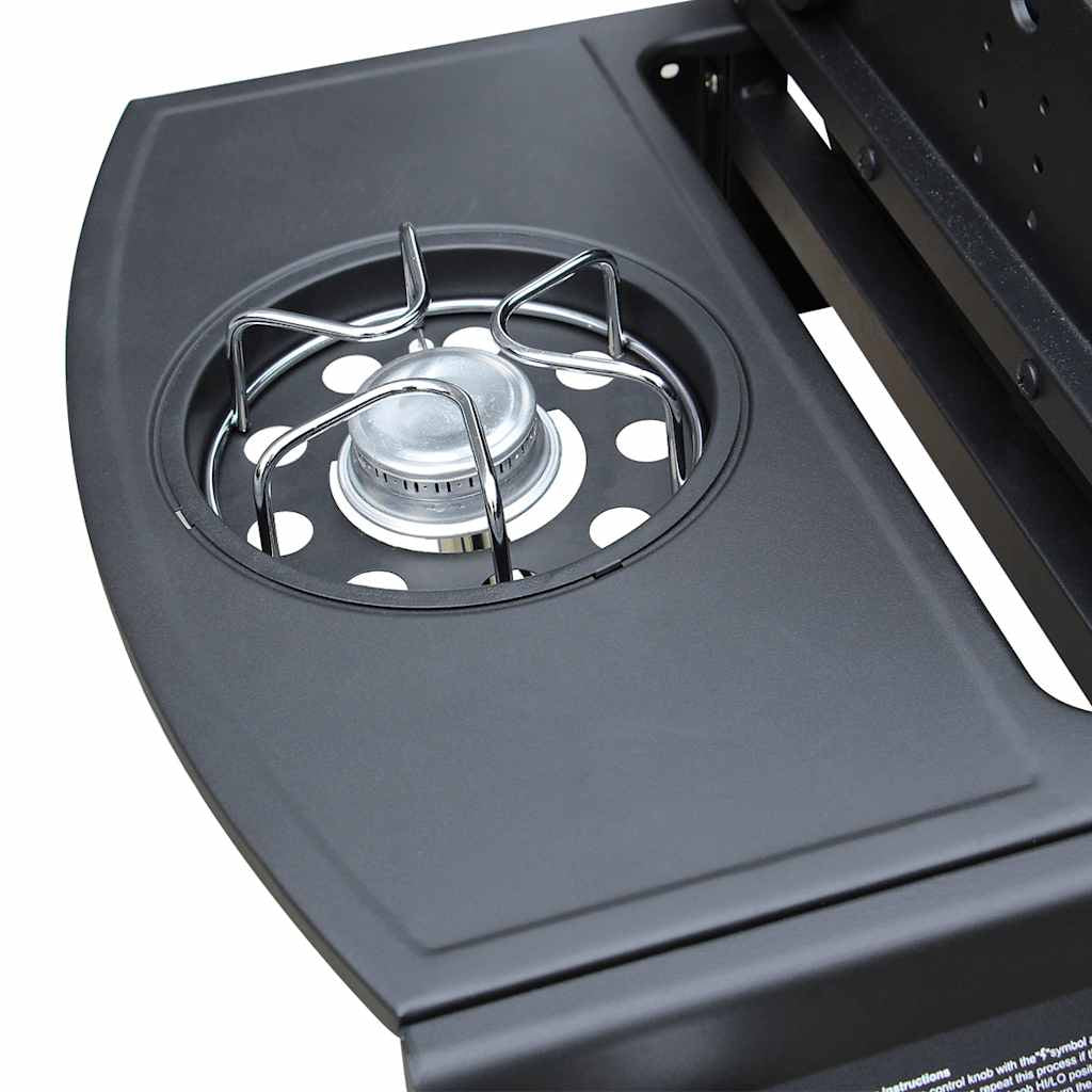 Vidaxl Barbacoa Grill De Gas 4+1 Quemadores Negra_4