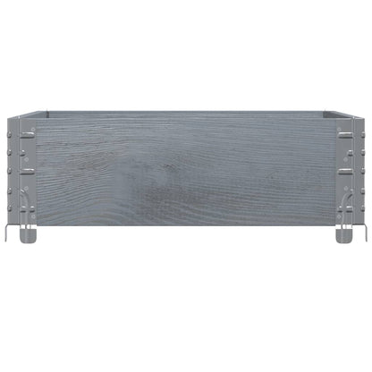 Jardinera De Madera Maciza De Pino Gris 80x60 Cm_3