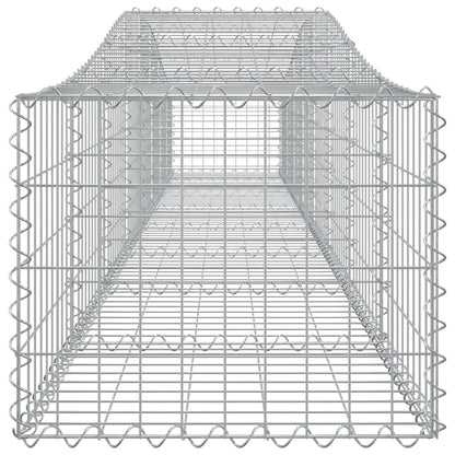 Cestas De Gaviones 2 Uds Forma De Arco Hierro 400x50x40/60 Cm_4
