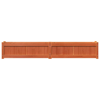Jardineras De Exterior 2 Uds Madera Maciza De Pino Marrón Cera_5