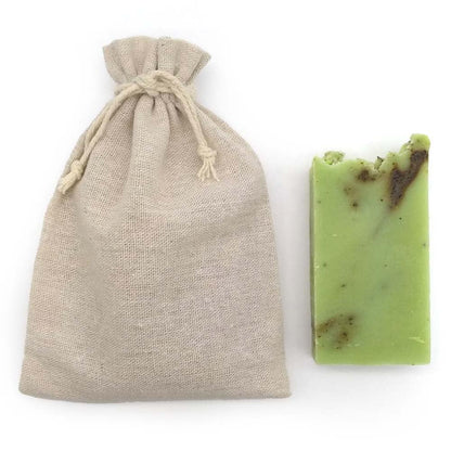 Jabón Natural Árbol Té 90g En Bolsa Regalo De Yute - Piel Mixta Y Grasa - Para Higiene Íntima. Evita Aparición De Hongos_3