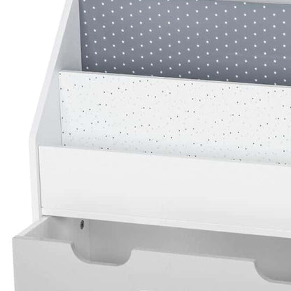 Wellhome Estantería Con Contenedor Y Ruedas Gris_4