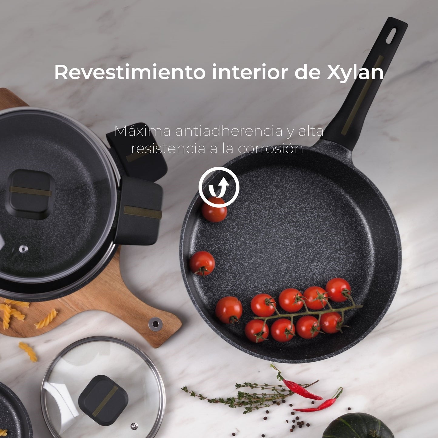 Set De 2 Sartenes Ø20ø24cm Con Protectores Bistro San Ignacio_4