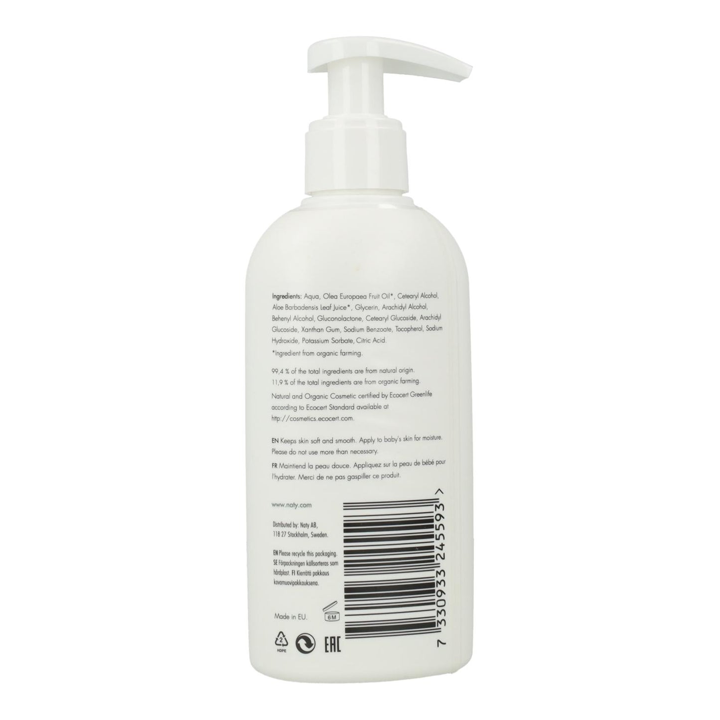 Loção para bebé 0m+ Naty 200ml