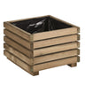 Vaso de madeira quadrado Kub 40 cm 30 L