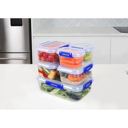 Pack de recipientes herméticos Klip It+ System, 6 unidades