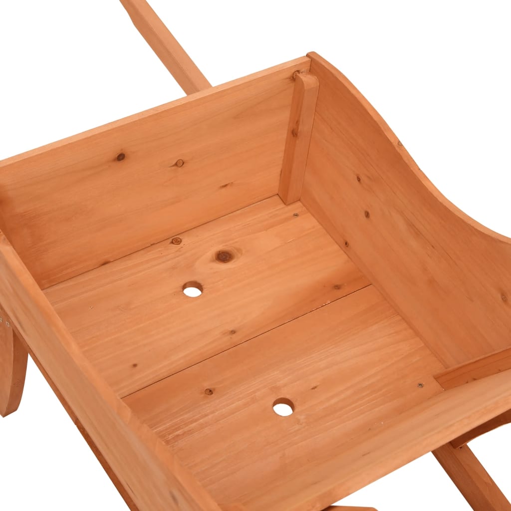 Jardinera Con Forma De Carretilla Madera De Abeto 128x45,5x43cm_5