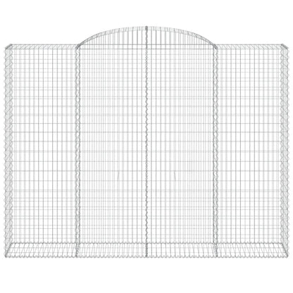 Cestas De Gaviones 3 Uds Forma De Arco Hierro 300x50x220/240 Cm_3