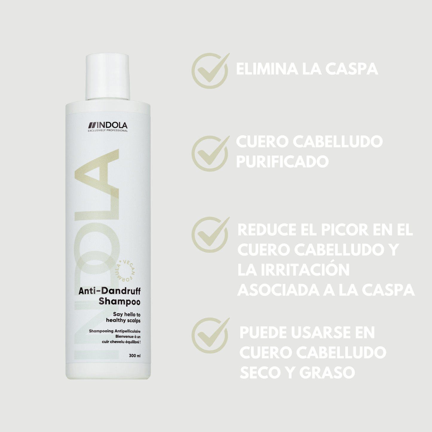 Indola Champú Anticaspa Equilibrante Profesional 300ml_4