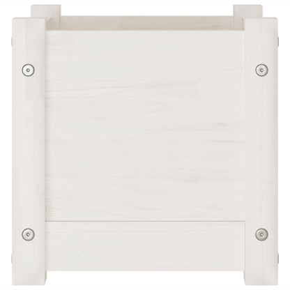 Jardinera De Madera Maciza De Pino Blanco 31x31x31 Cm_3