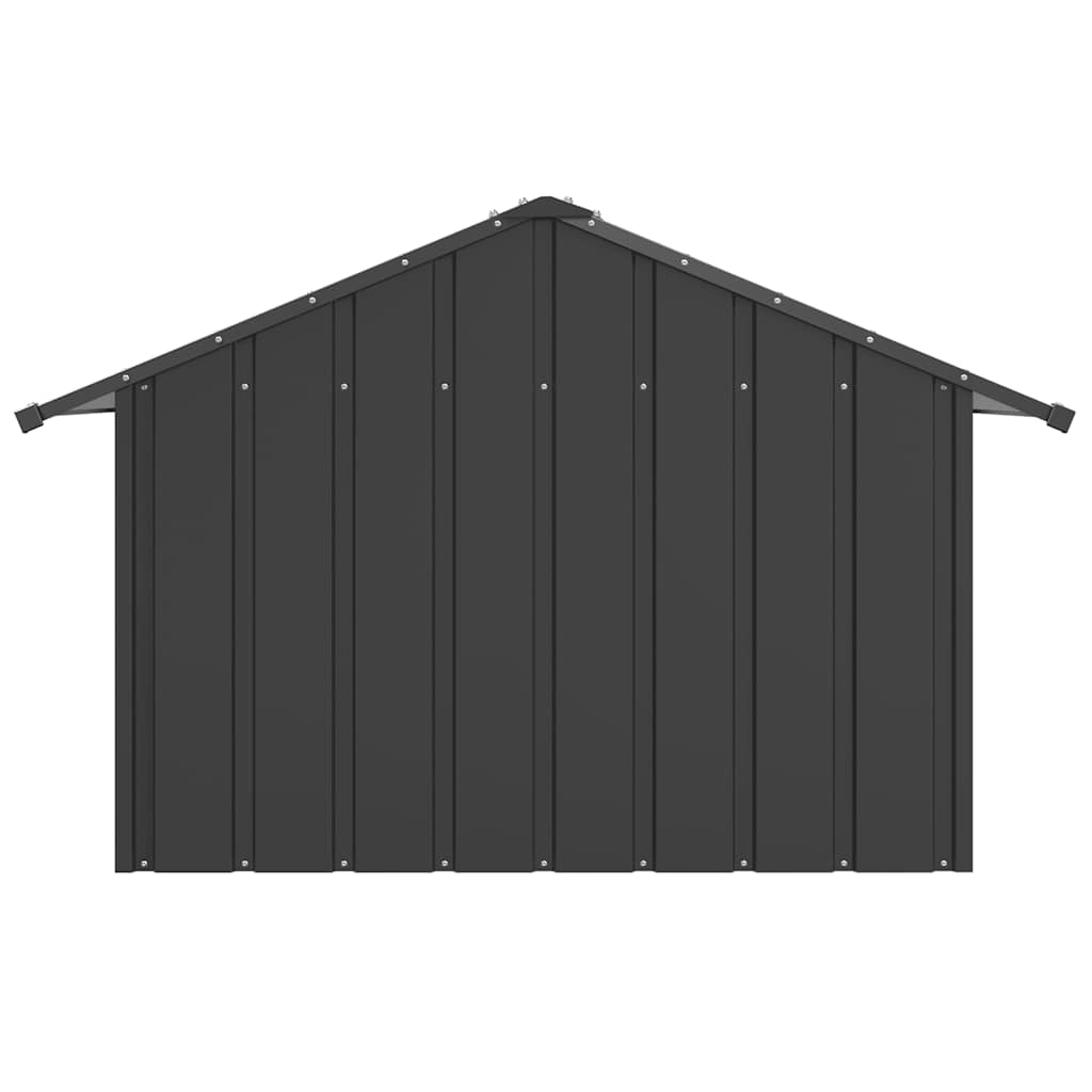 Caseta Para Perros Con Techo Acero Galvanizado 83x130x85 Cm_3