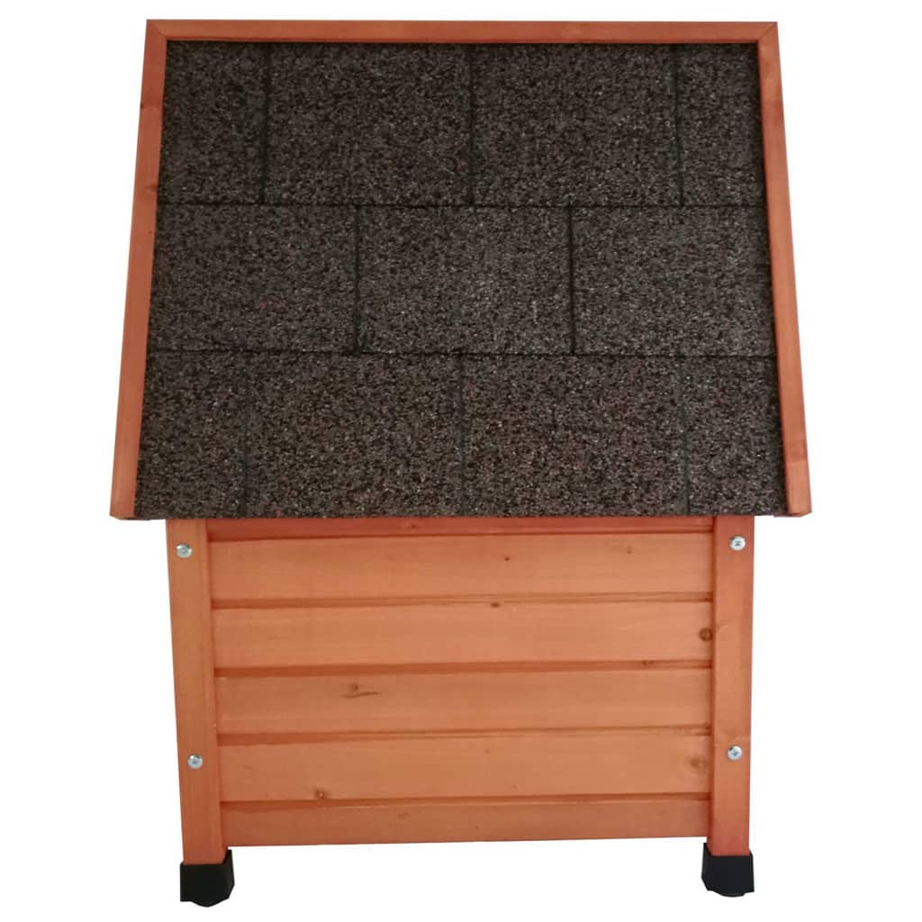 @pet Casa De Exterior Para Gatos Madera Marrón 57x45x43 Cm_3