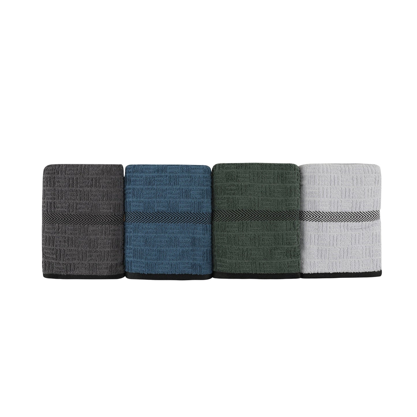 Juego De Toallas De Mano (4 Piezas) Azul, Azul Oscuro, Verde, Antracita_2