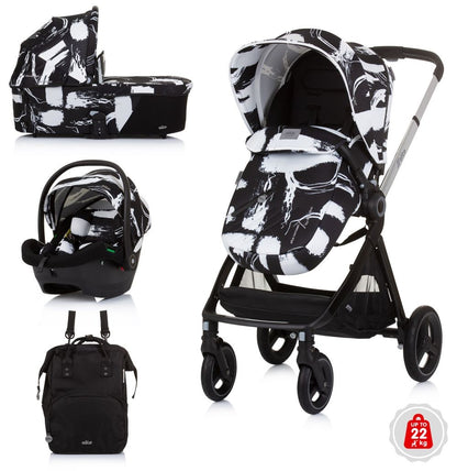Carrito De Bebé Trío Elite Hasta 22 Kg Ink Art_0
