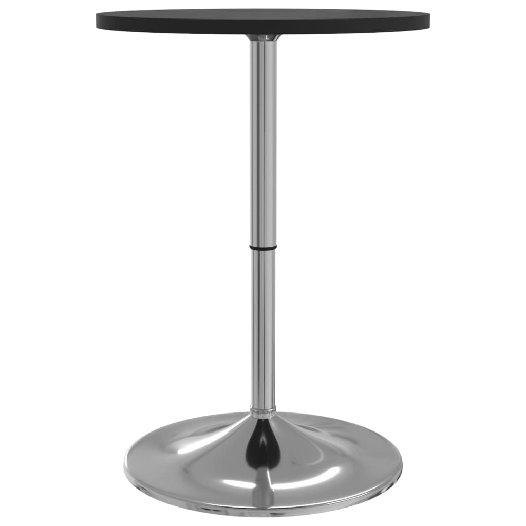Mesa Alta De Bar Madera Ingeniería Y Acero Negra 50x50x90 Cm_4