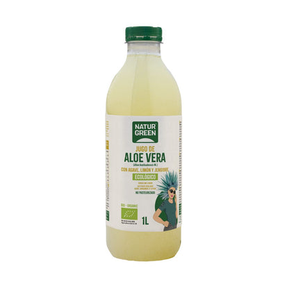 Sumo de Aloé Vera com Agave, Limão e Gengibre NaturGreen 1 L