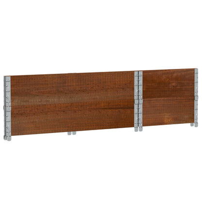 Jardinera De Madera Maciza De Pino Marrón 100x50 Cm_5