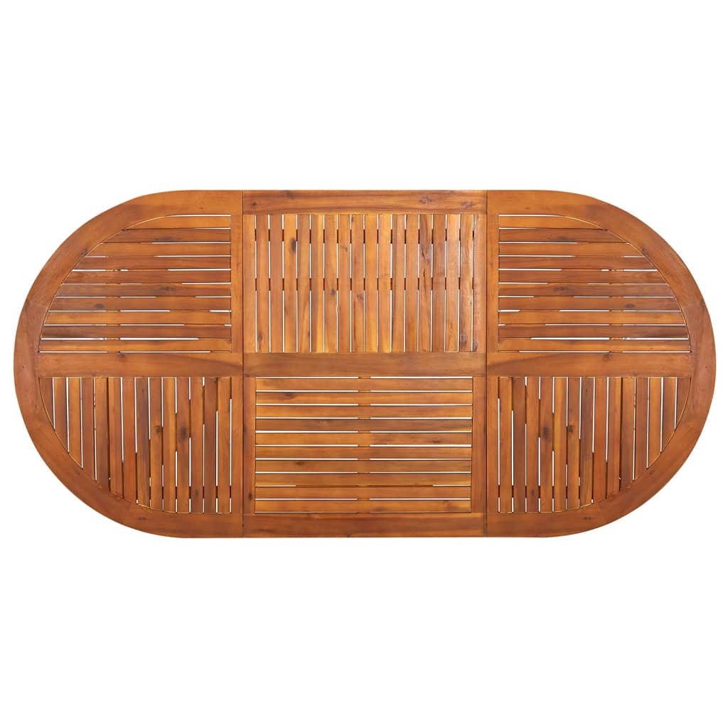 Juego De Comedor Para Jardín 7 Piezas Negro / Vetonek_1