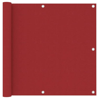 Vidaxl Toldo Para Balcón Tela Oxford Rojo 90x500 Cm_0