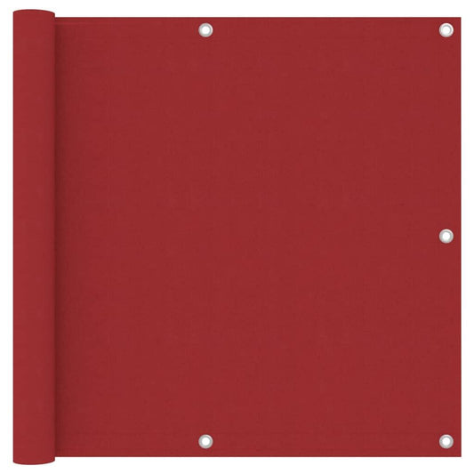 Vidaxl Toldo Para Balcón Tela Oxford Rojo 90x500 Cm_0