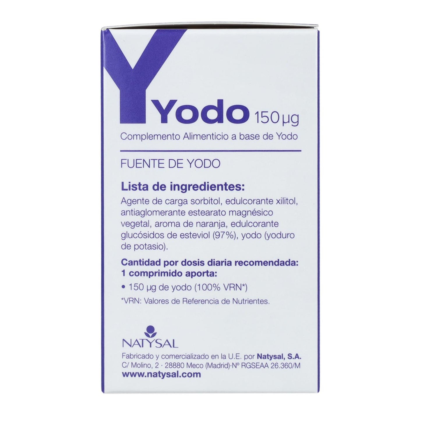 Suplemento alimentar de iodo 120 comp Natysal