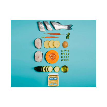 PROMOÇÃO 3x Smileat Pote de Vegetais Biológicos com Robalo e Pescada, 230g