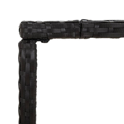 Vidaxl Mesa Y Taburetes Altos Jardín 5 Piezas Ratán Sintético Negro_5