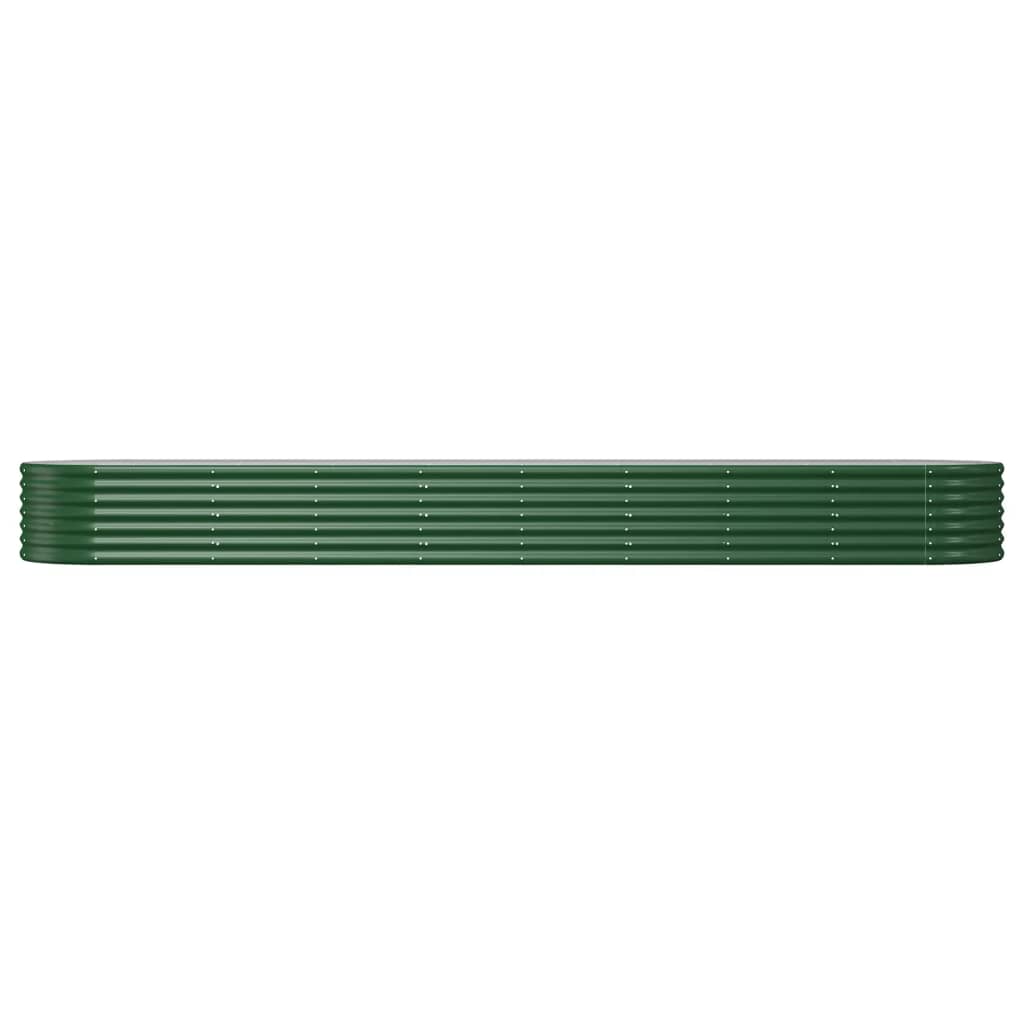 Jardinera Arriate Acero Galvanizado Verde 368x80x36 Cm_2