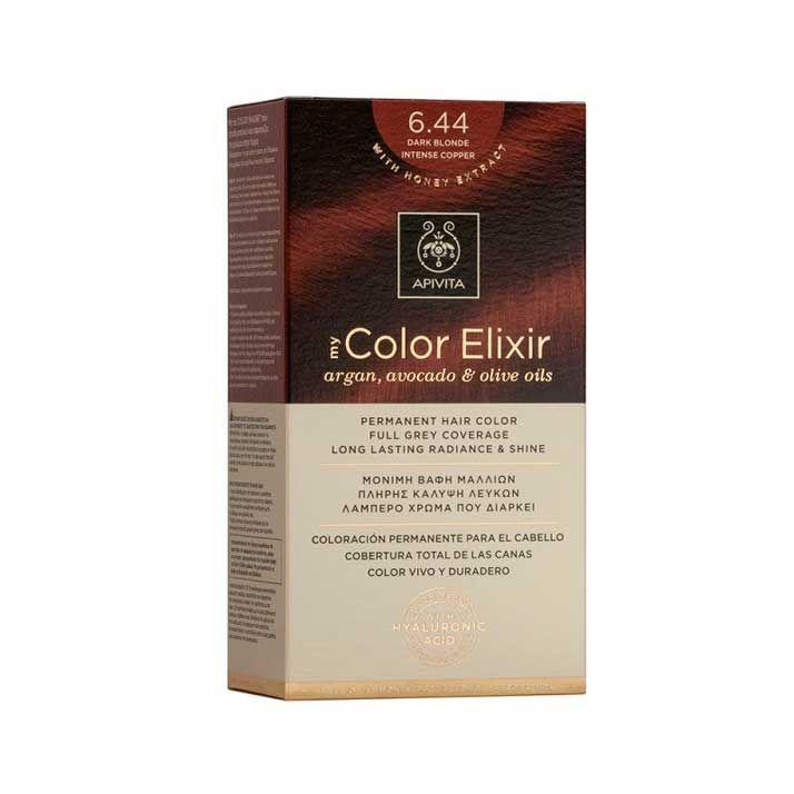 MY COLOR ELIXIR N6.44, coloração capilar APIVITA 150 ml