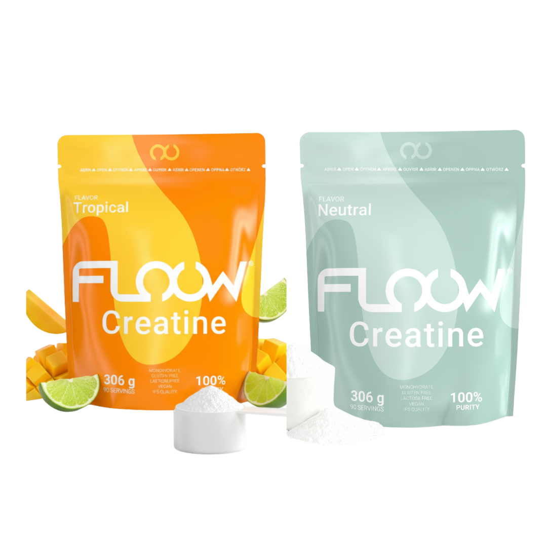 Creatina Monohidratada Sabor Tropical + Sabor Neutro - 612g (192 Dosis) Creatine En Polvo Pura Sin Azúcar_0