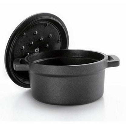Panela cocotte em alumínio fundido preto Lacor, diâmetro 16 cm
