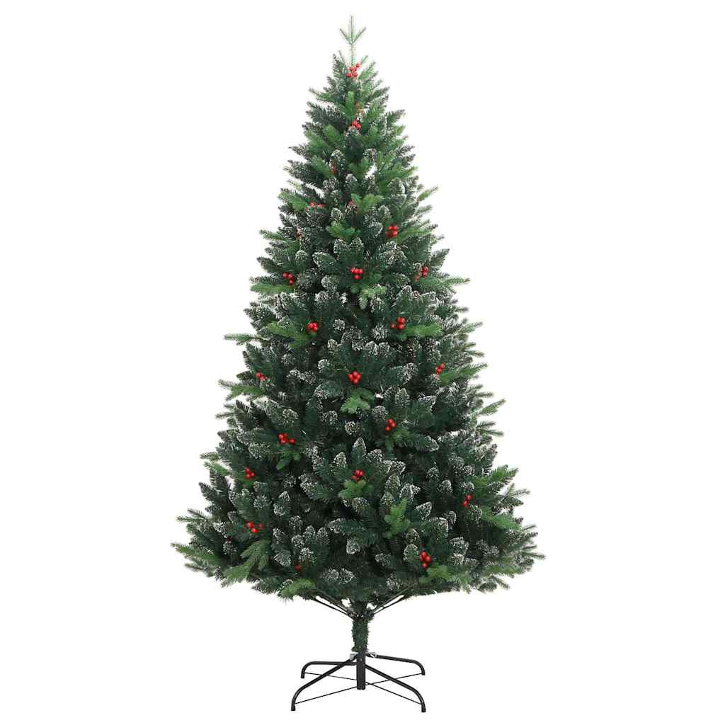 Vidaxl Árbol Navidad Artificial Con Bisagras 150 Led Y Bolas 120 Cm_4