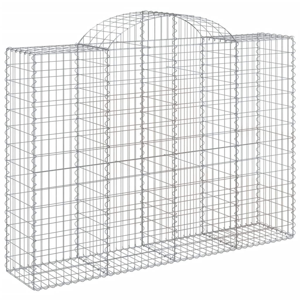 Cestas Gaviones 6 Uds Forma De Arco Hierro 200x50x140/160 Cm_2