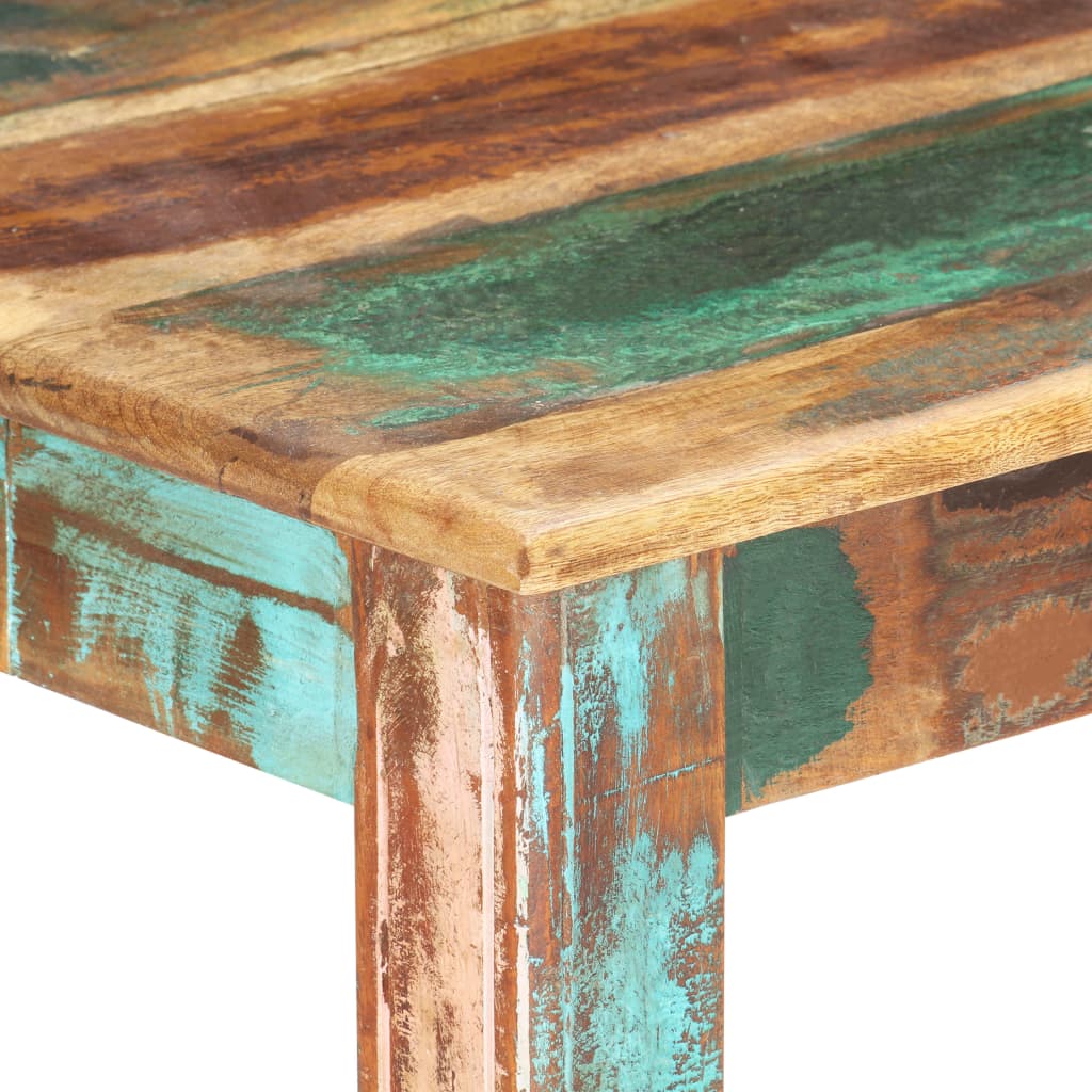 Mesa De Comedor De Madera Maciza Reciclada 160x80x76 Cm_3