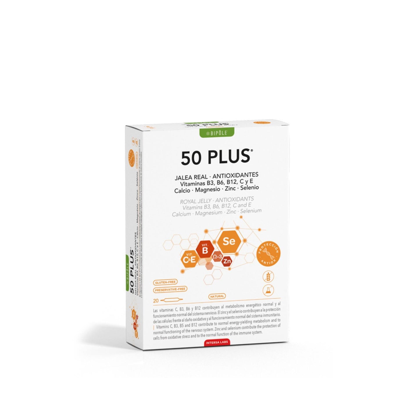 Bipole Royal Jelly 50 Plus 20 Ampolas Intersa