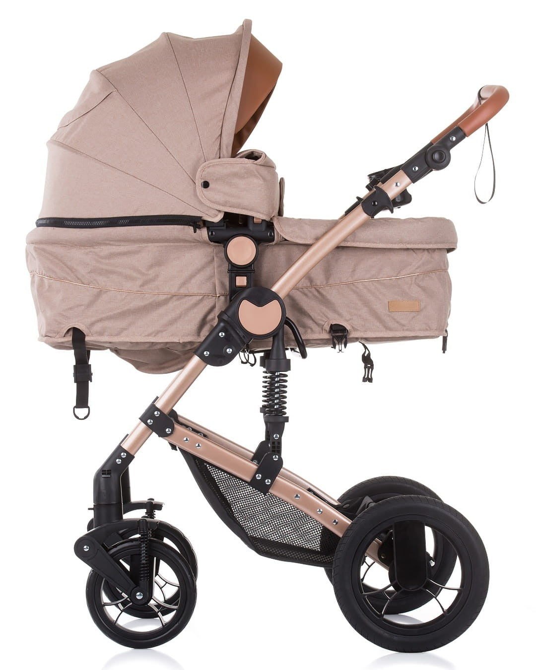 Carrito De Bebé Camea Dúo Convertible Con Bolso Humus_1