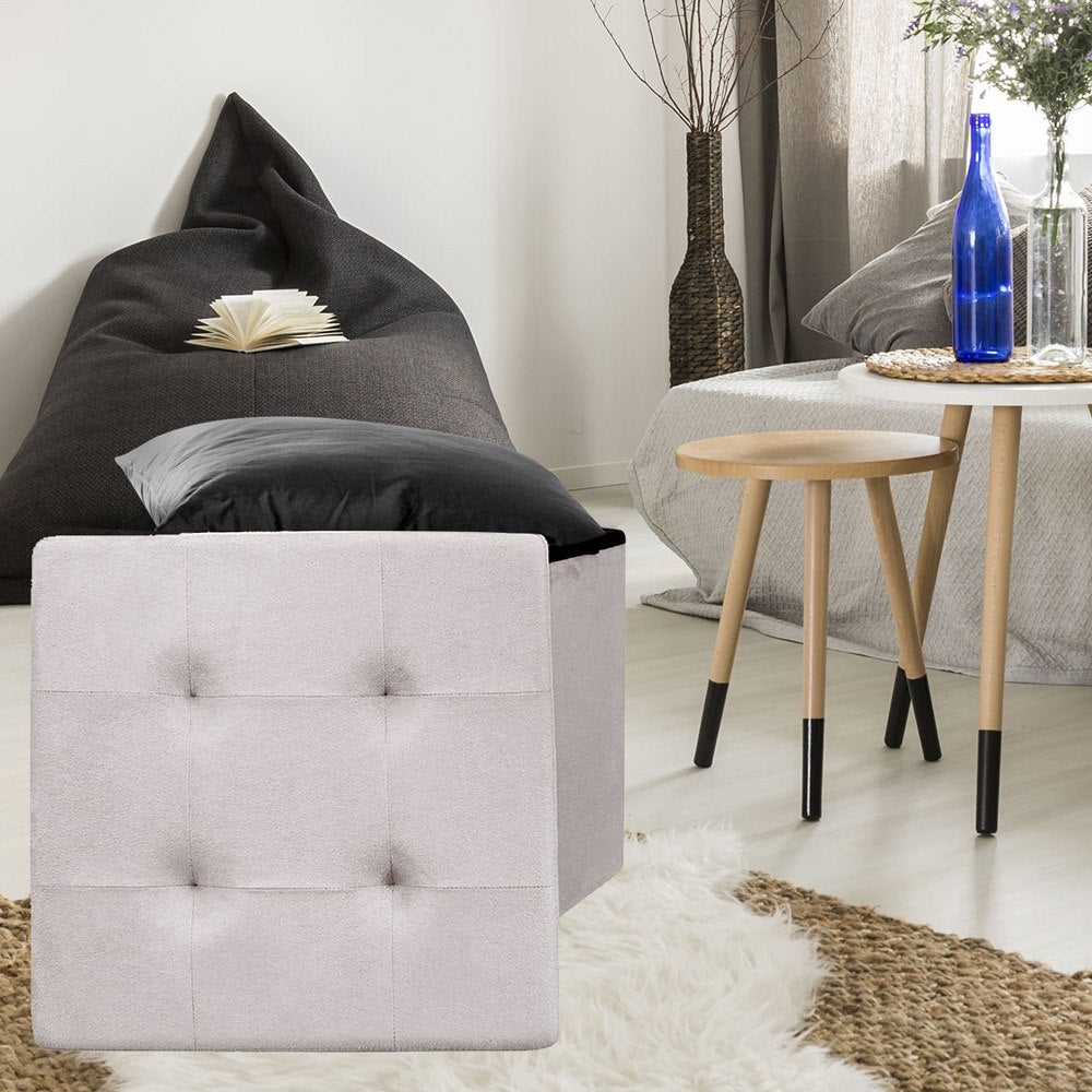 Caja-puf Plegable Beige_1