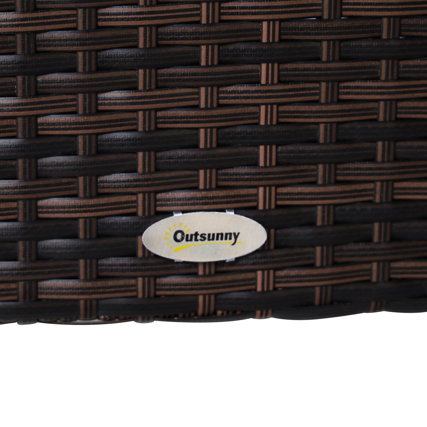 Outsunny Conjunto Muebles De Ratán Sintético Para Jardín Con 6 Silla Y Mesa_4
