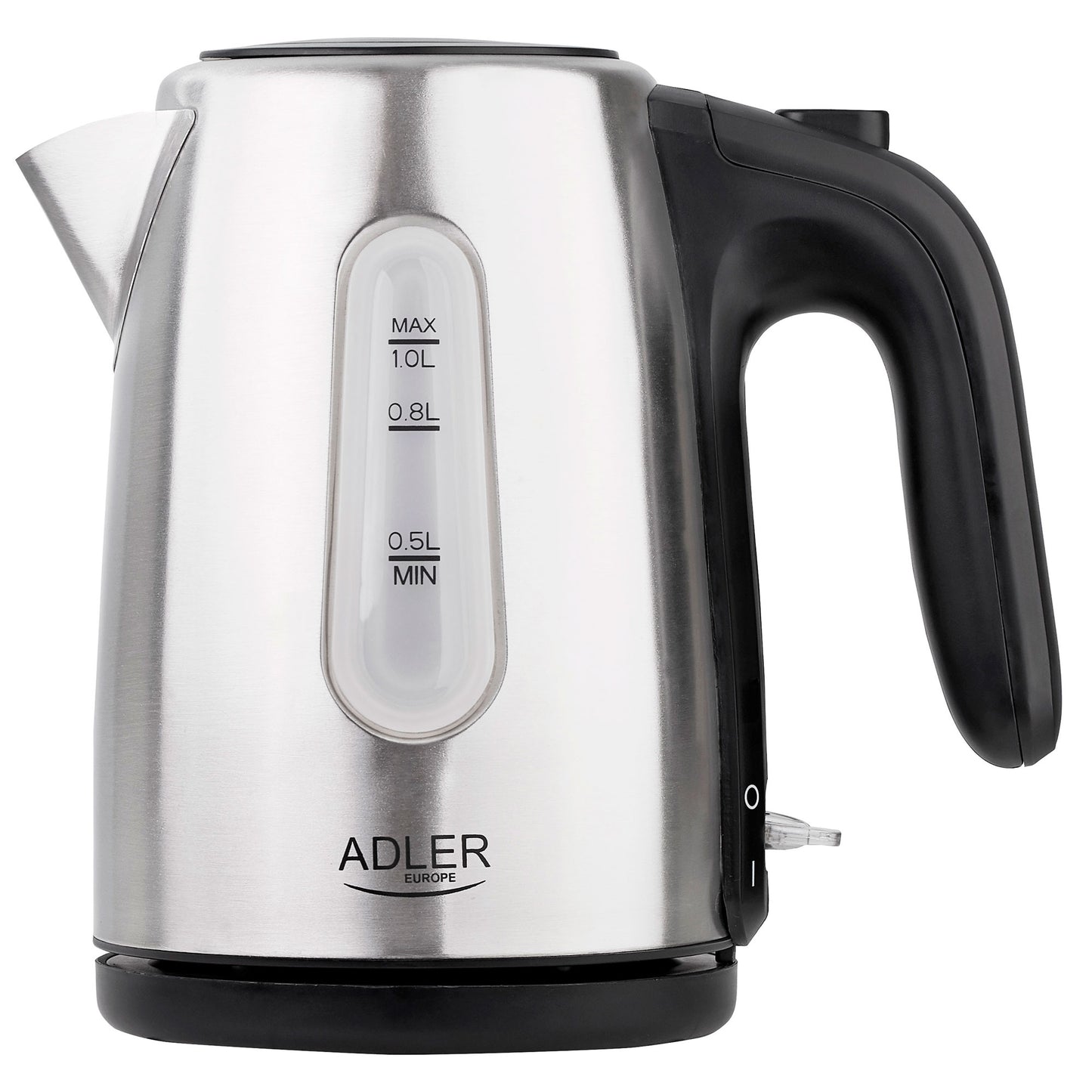 Hervidor Agua Eléctrico 1 Litro Acero Inoxidable, Sin Bpa, Inalámbrico, Apagado Automático Adler Ad1273, 1200w_0