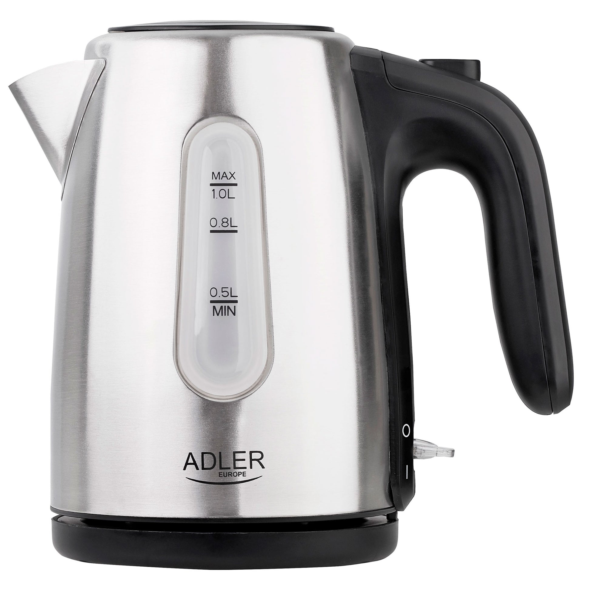 Hervidor Agua Eléctrico 1 Litro Acero Inoxidable, Sin Bpa, Inalámbrico, Apagado Automático Adler Ad1273, 1200w_0