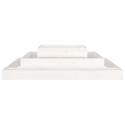 Jardinera Madera Maciza De Pino Blanco 110x110x27 Cm_4