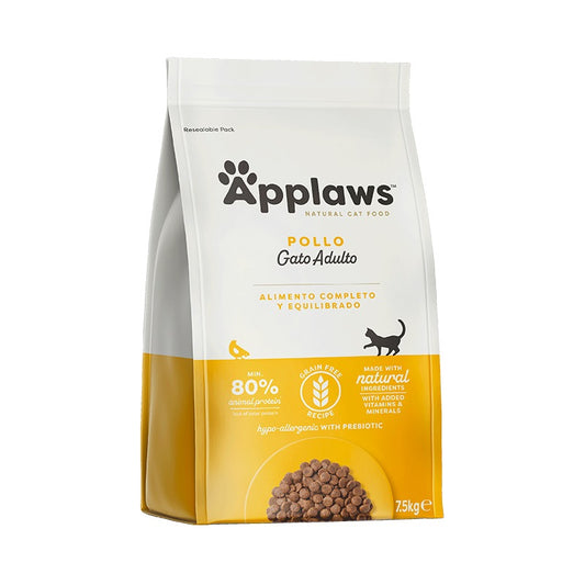 Applaws Cat Dry Adult Grain Free Chicken 7,5 kg Alimento natural para gatinhos sem cereais