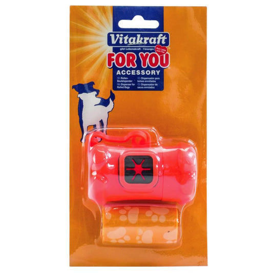 Distribuidor de sacos para cães Vitakraft com 12 sacos