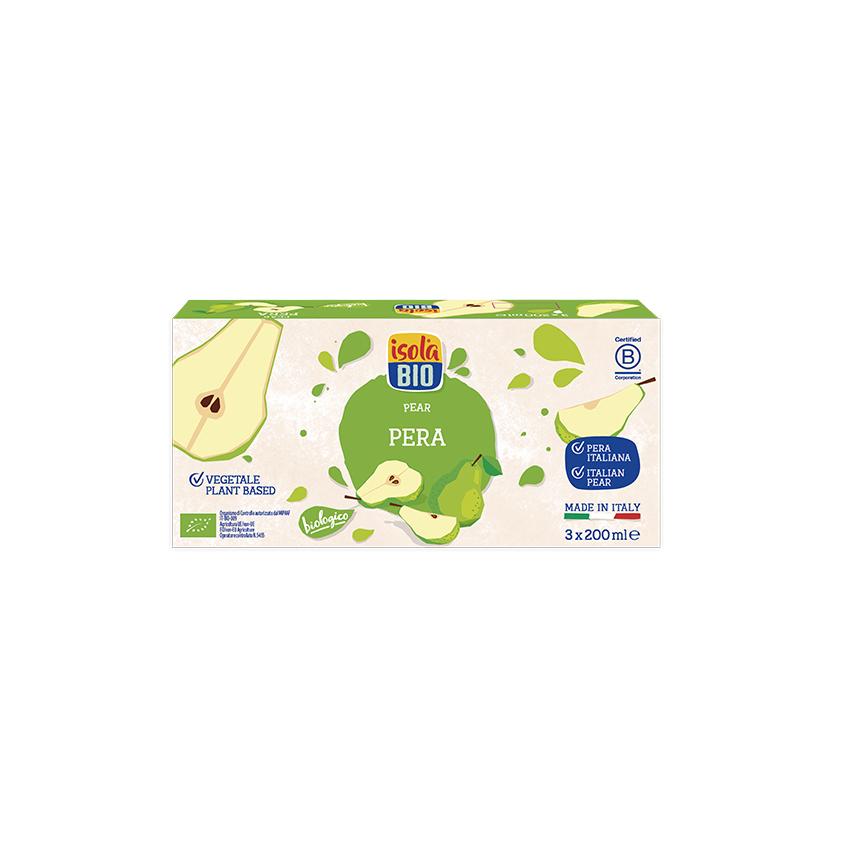 Sumo de pêra orgânico Isola Bio Pack 3x200ml