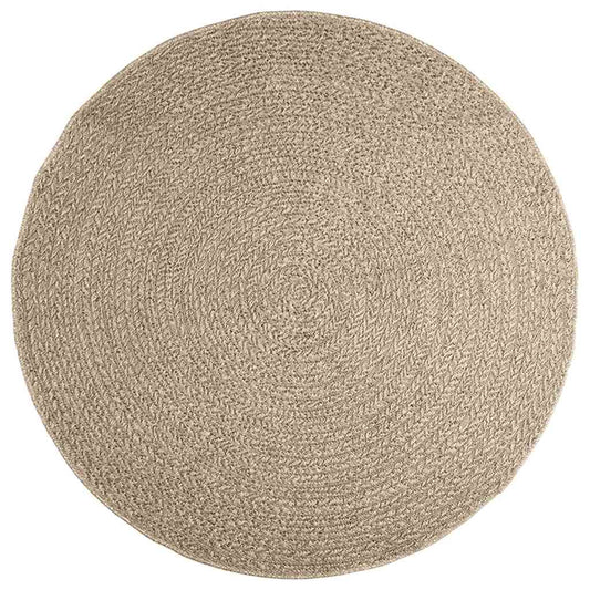 Vidaxl Alfombra Zizur Apariencia Yute Interior Exterior Beige Ø 160 Cm_0